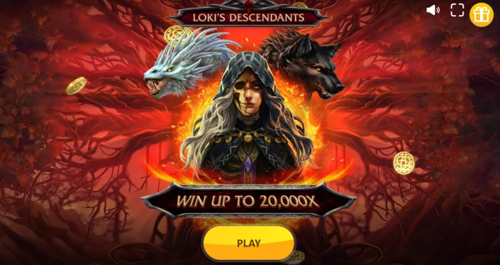 Loki's Descendants - main screen with 3-4-3-4-3 reels
